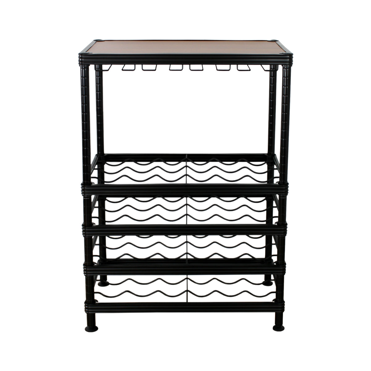 MonsterRax Wine Rack Holds 24 Bottles and Glassware Veteran Owned