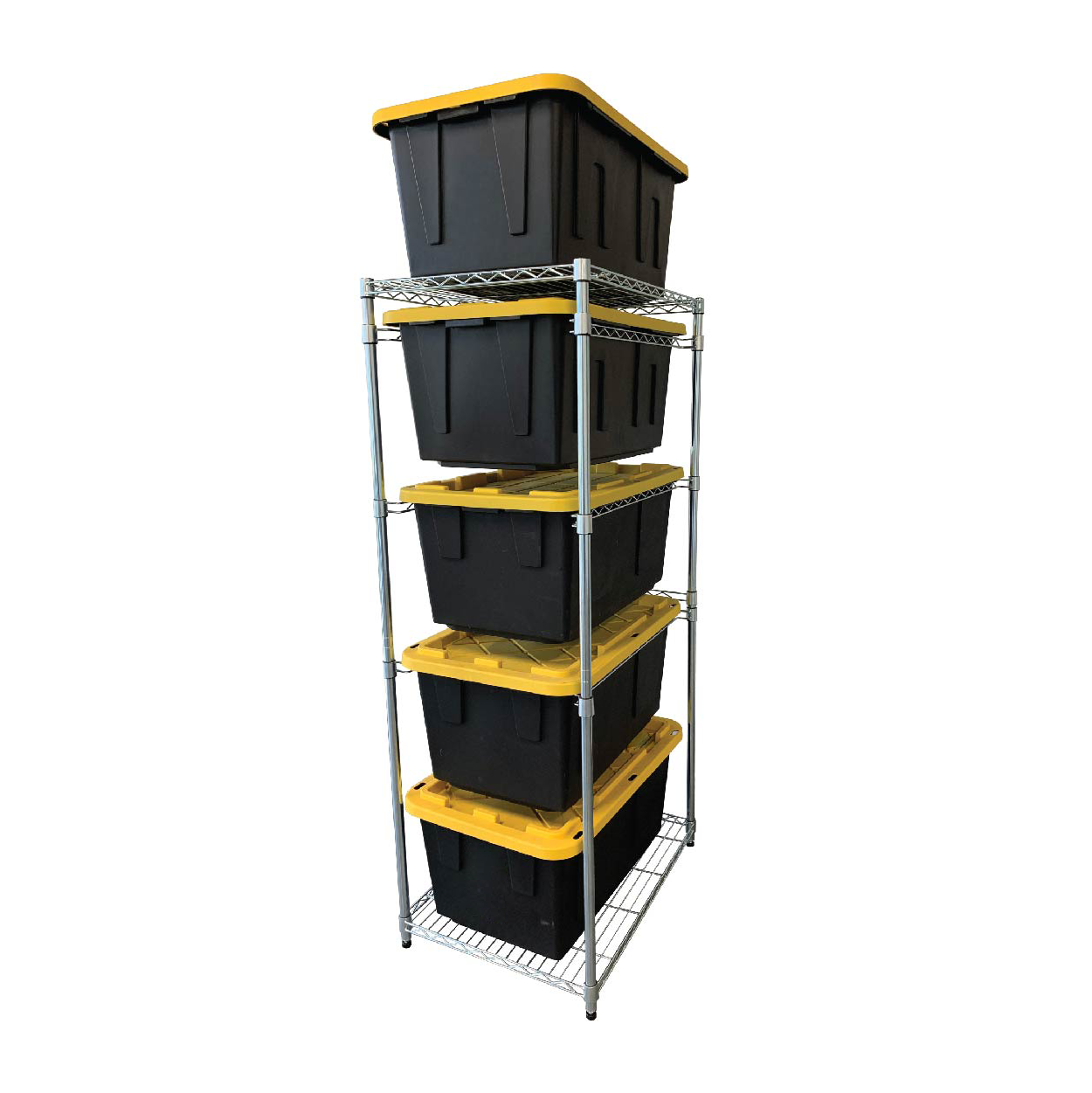 MonsterRax Bin Rack Combo - Includes 5 Storage Bins