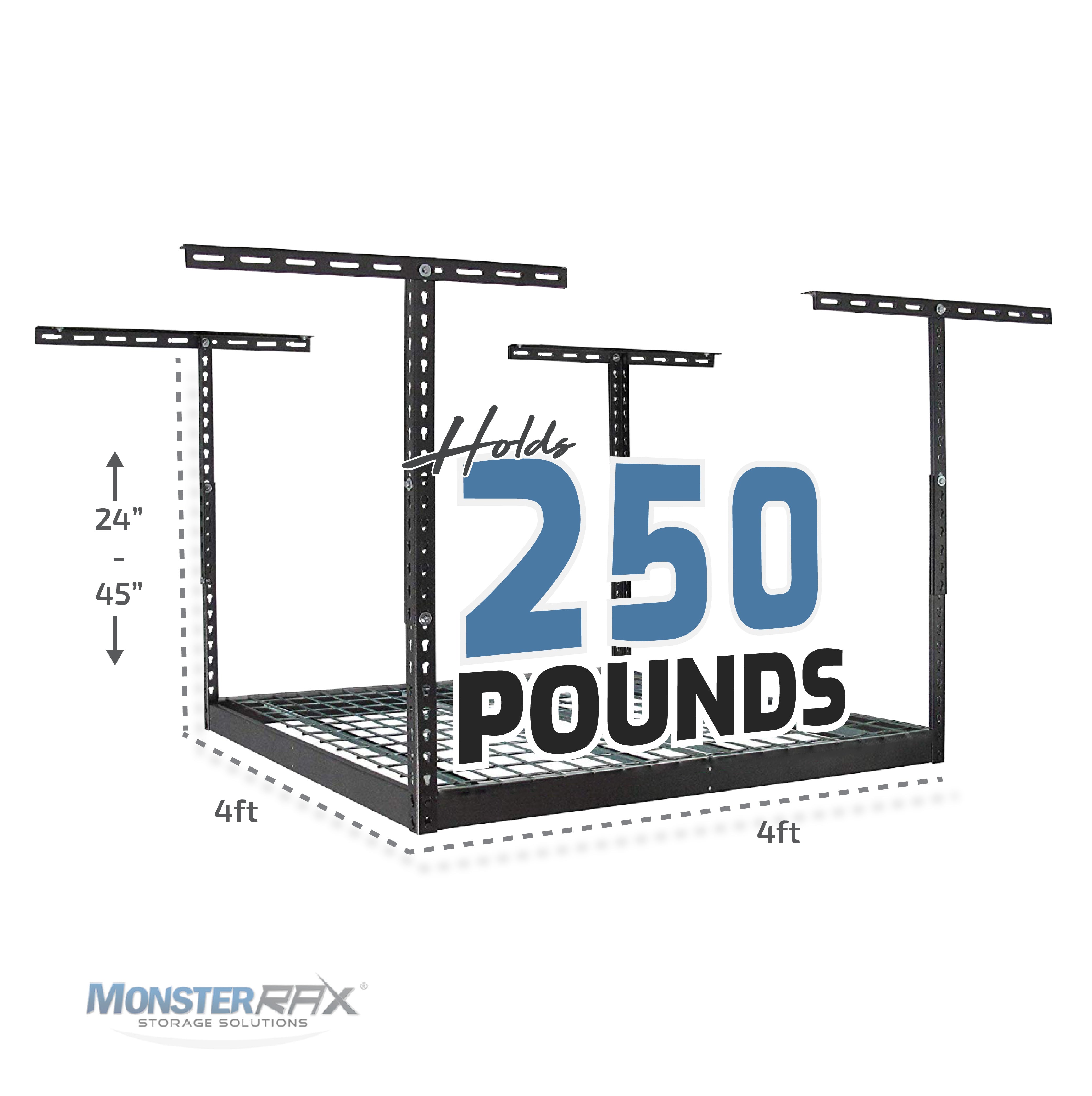 MonsterRax 4x4 Overhead Garage Storage Racks | Veteran Owned – MonsterRAX