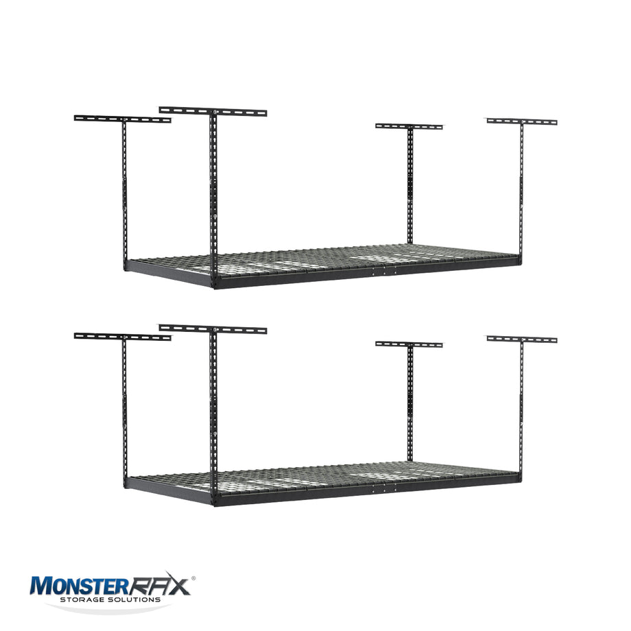 MonsterRax 4x8 Overhead Garage Storage Racks 2 Pack | Veteran