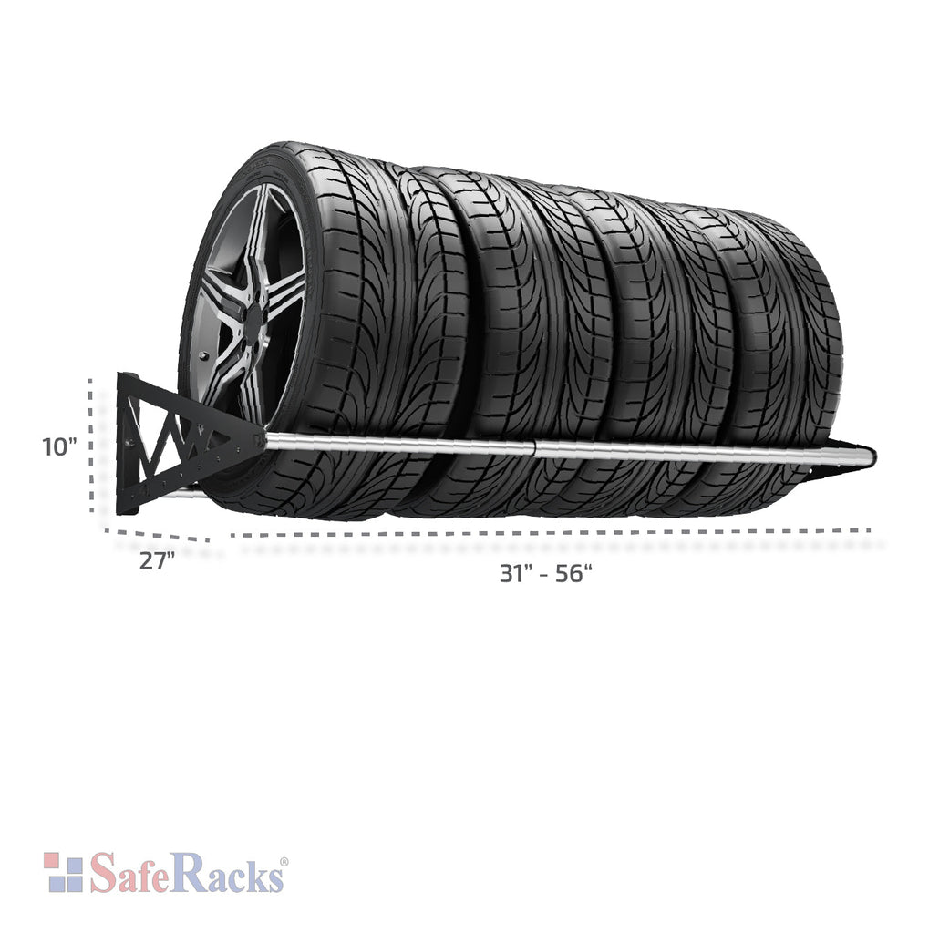 tire rack with dimensions